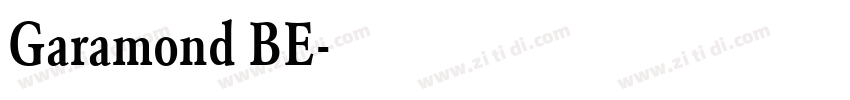 Garamond BE字体转换 Garamond BE字体转换
